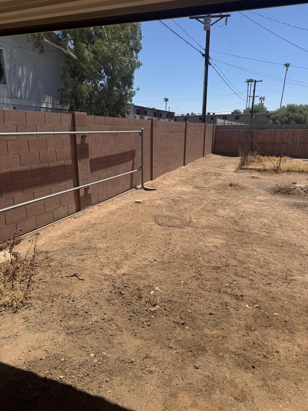 Backyard completely clean after Scoop N Go Arizona full cleanup